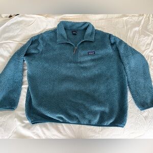 Women’s Teal Fleece 1/4-zip Pullover